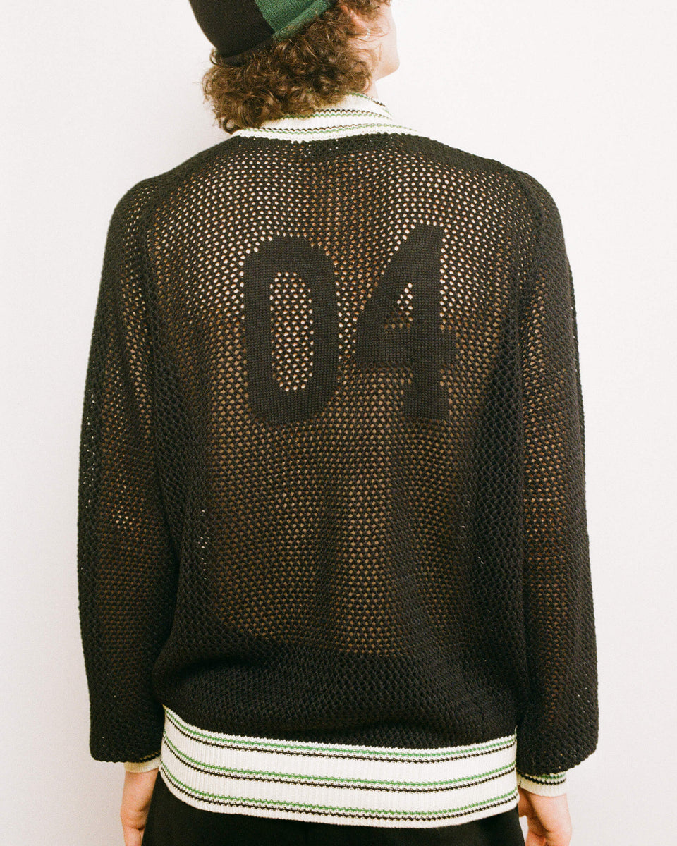 Knit Track Jacket - Black