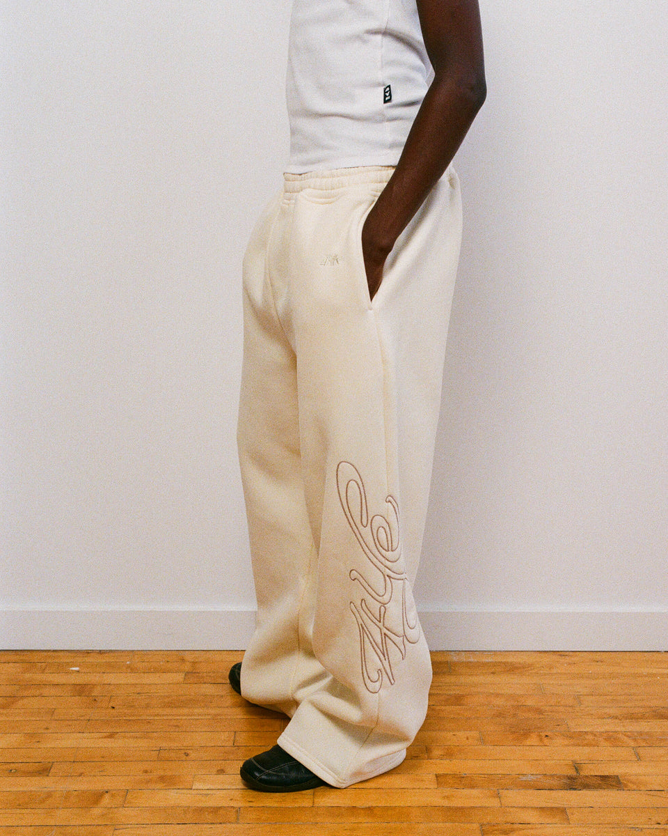 Signature Wide Pant - Ivory/Cream