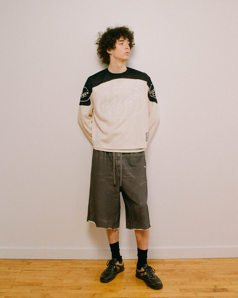 Denim Trompe l'oeil Short
