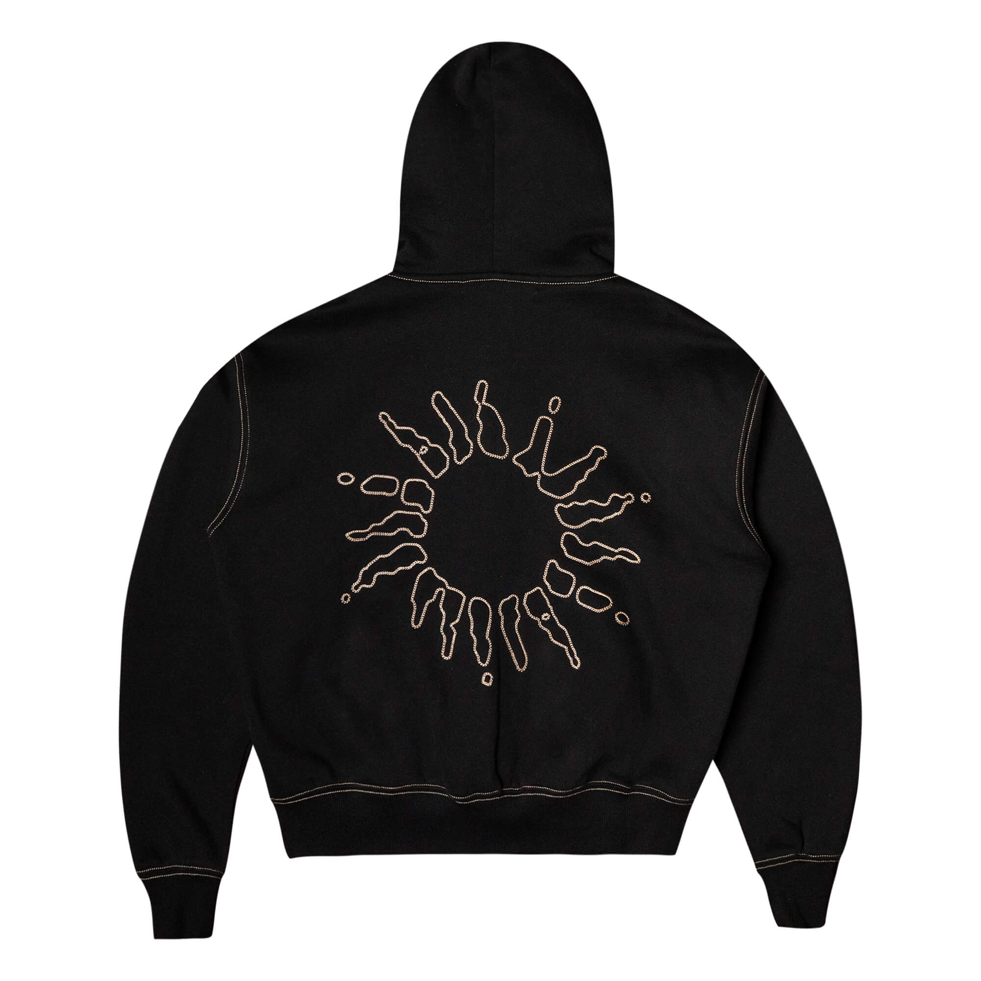 Signature Zip Hoodie - Black/Gold – 4YE