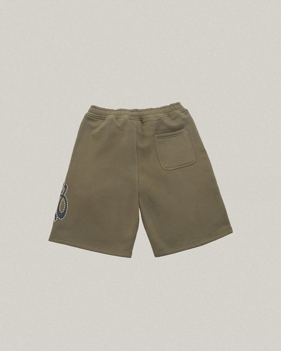 Rhinestone Short - Olive Green (SP26) (PR)