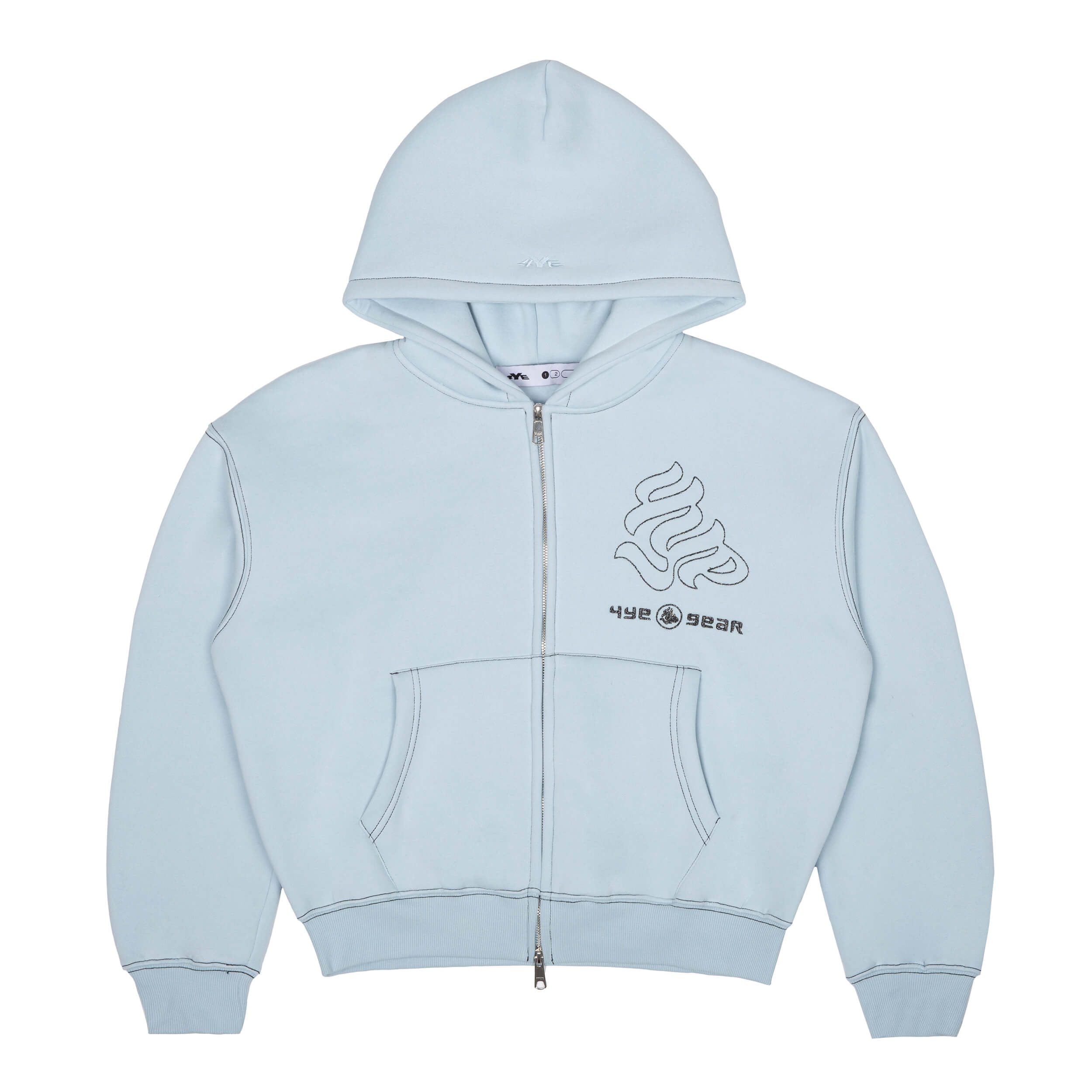Gear Hoodie - Lt. Blue/Black – 4YE