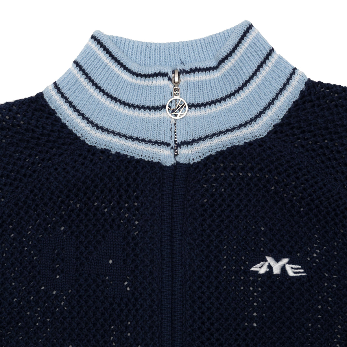 Knit Track Jacket - Navy