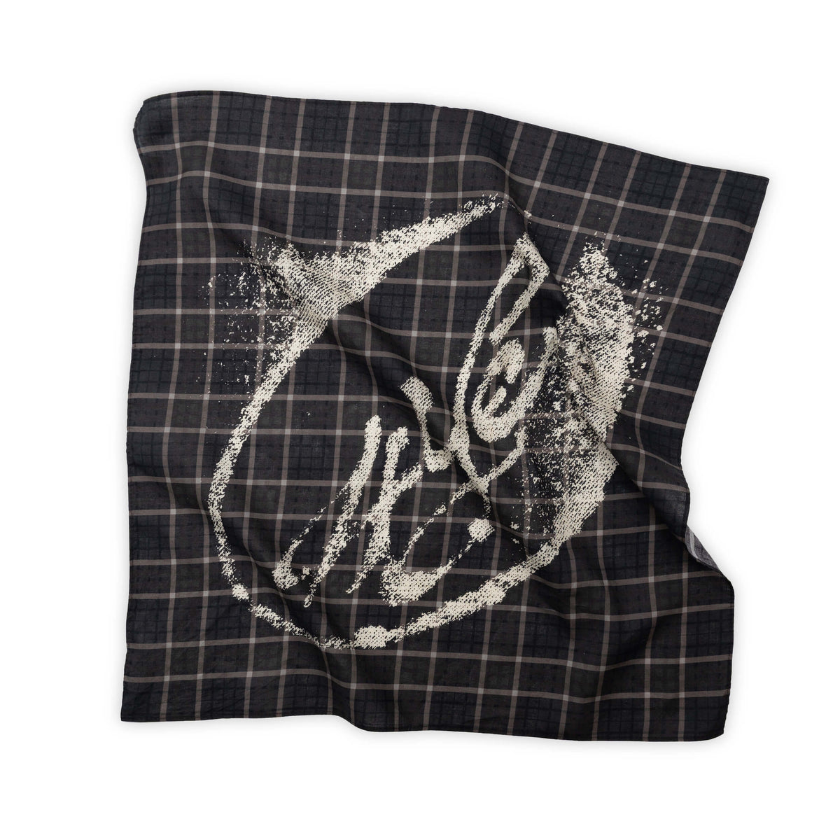 Black Bandana scarf featuring signature logo