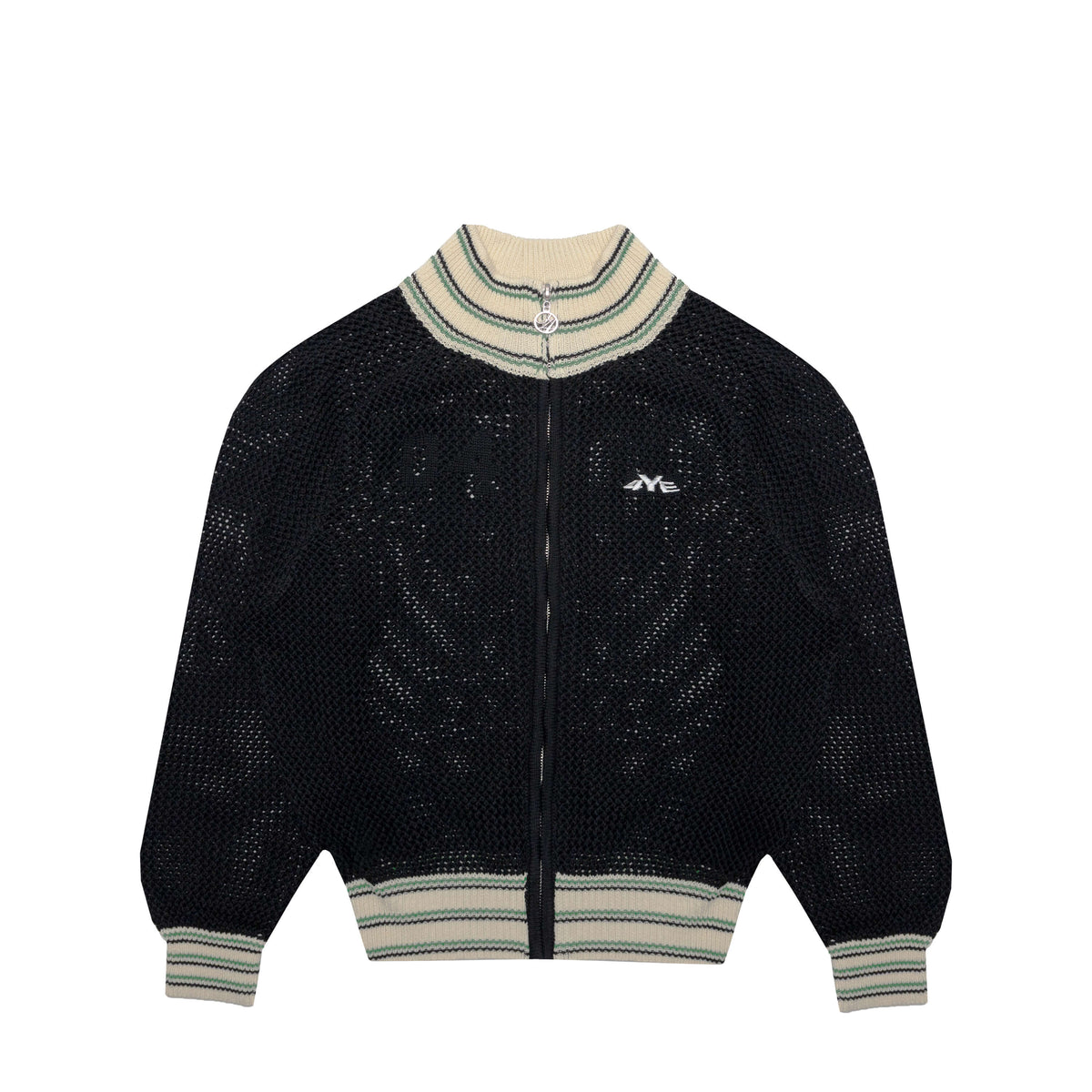 Knit Track Jacket - Black