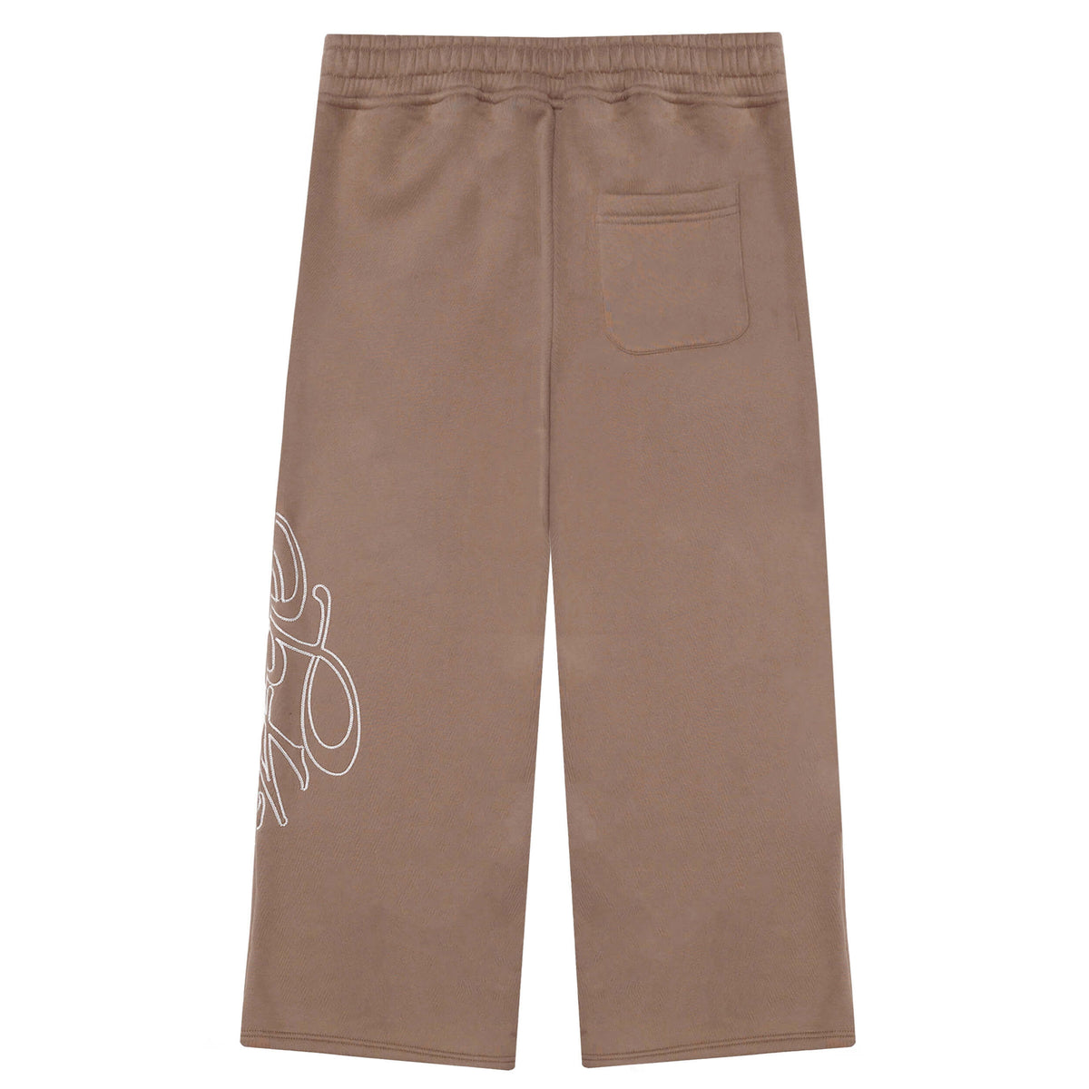 Signature Wide Pant - Brown/White