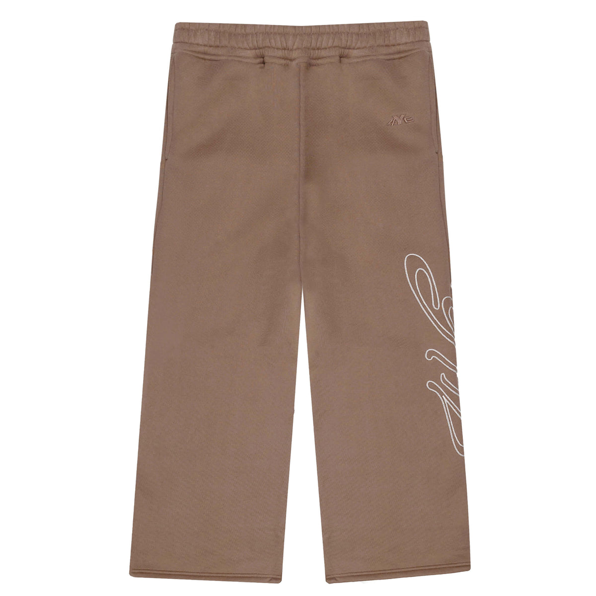 Signature Wide Pant - Brown/White