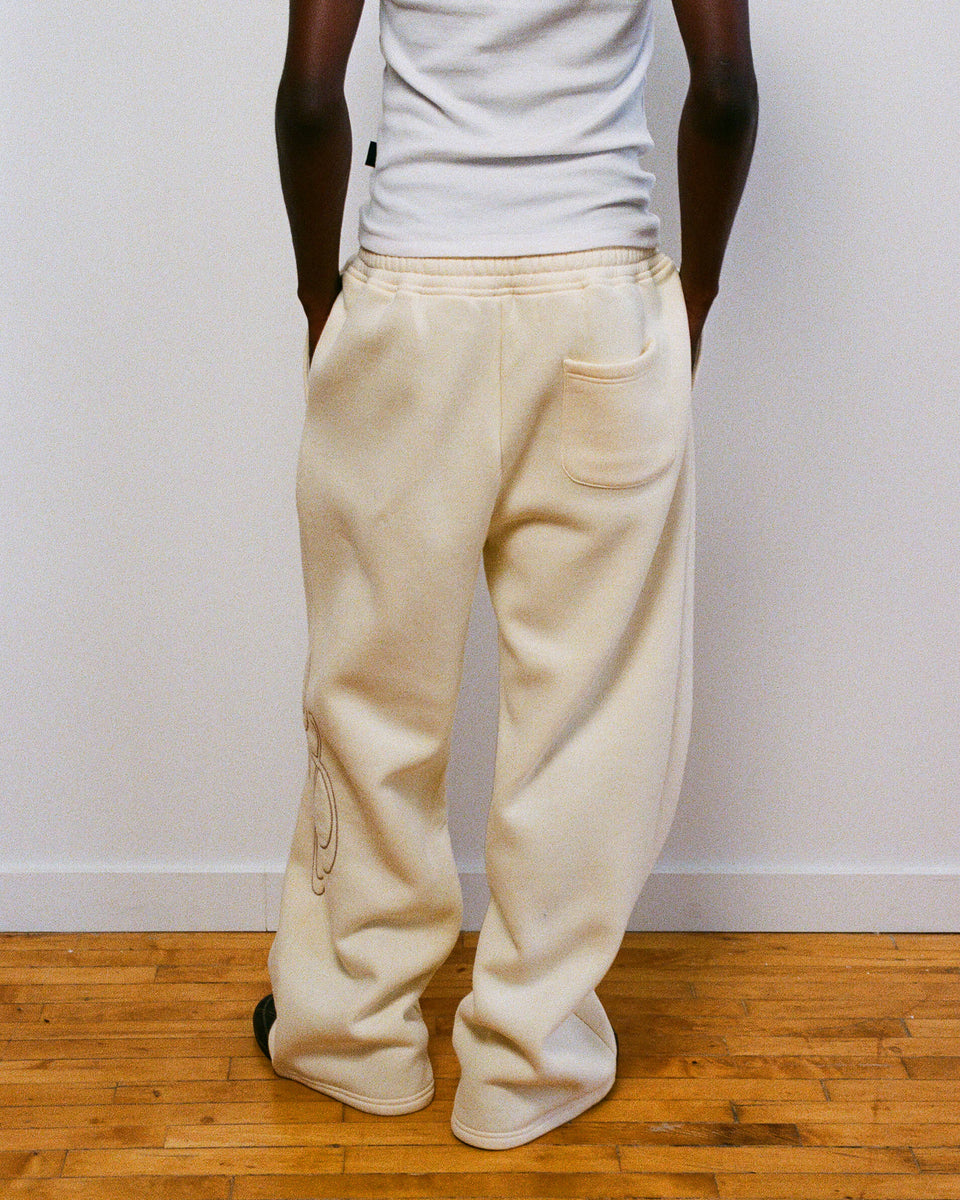 Signature Wide Pant - Ivory/Cream