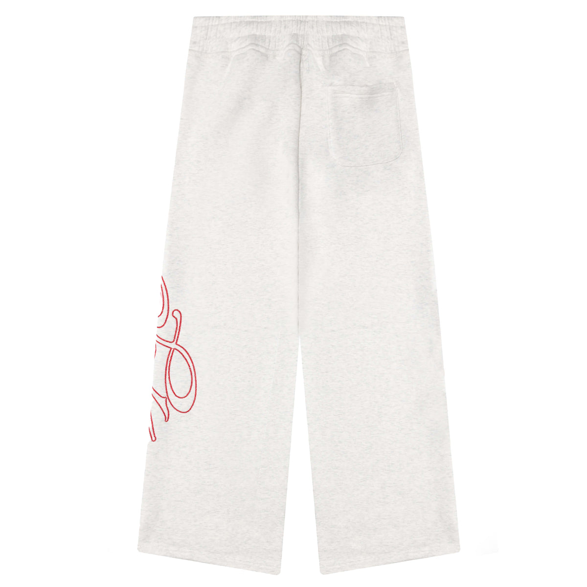 Signature Wide Pant - Birch H.Grey/Red