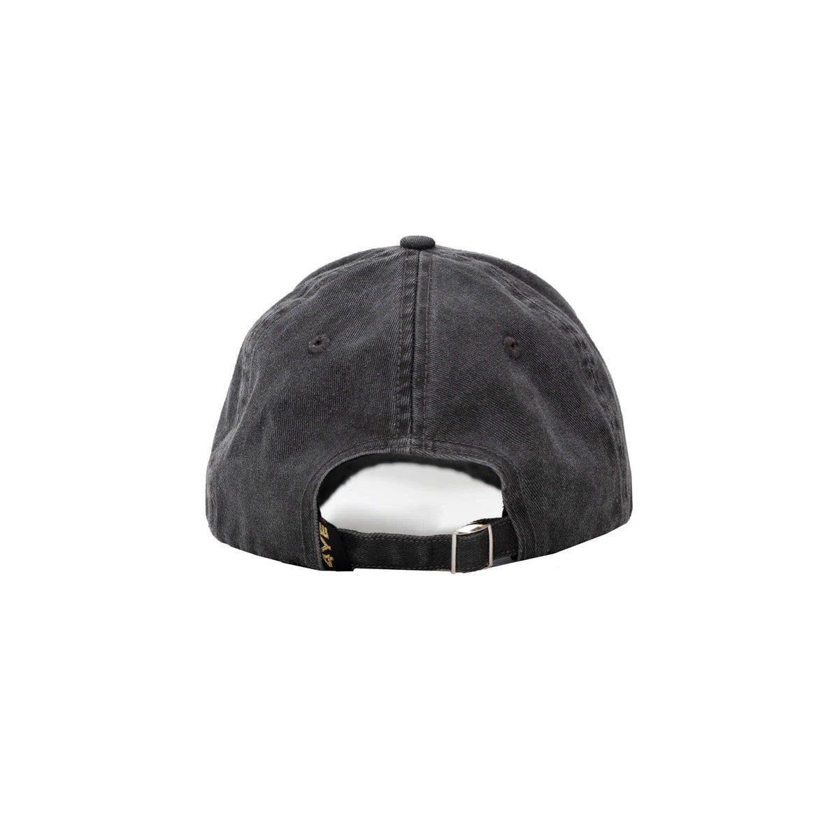 Back view of hat with strap back closure