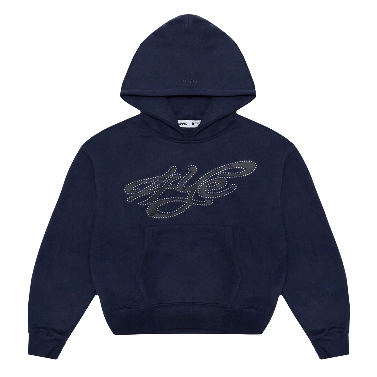 Signature Rhinestone Hoodie - Navy