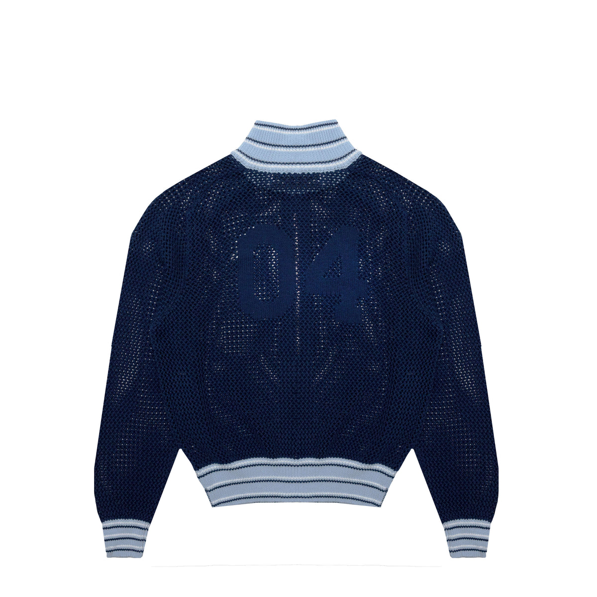 Knit Track Jacket - Navy