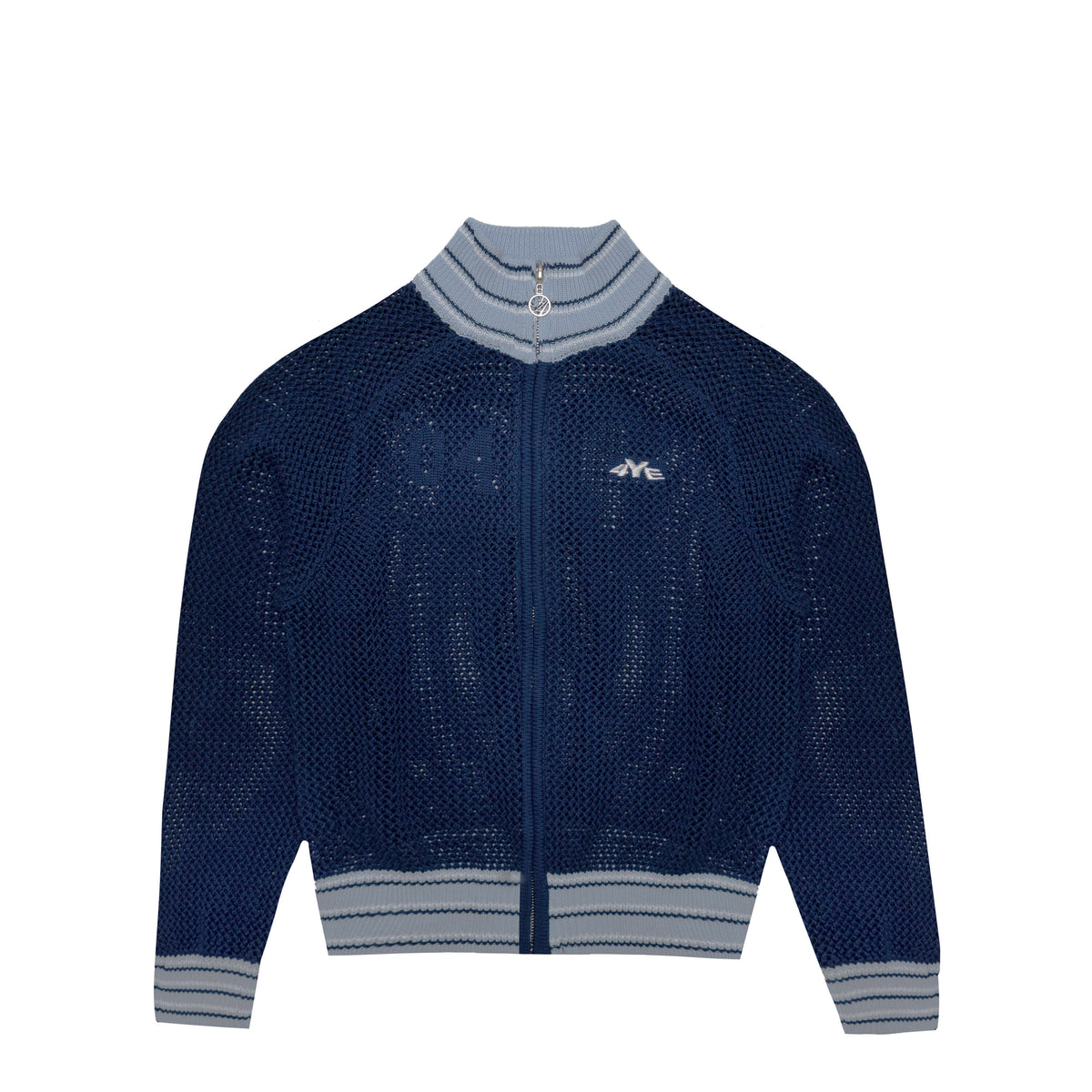 Knit Track Jacket - Navy