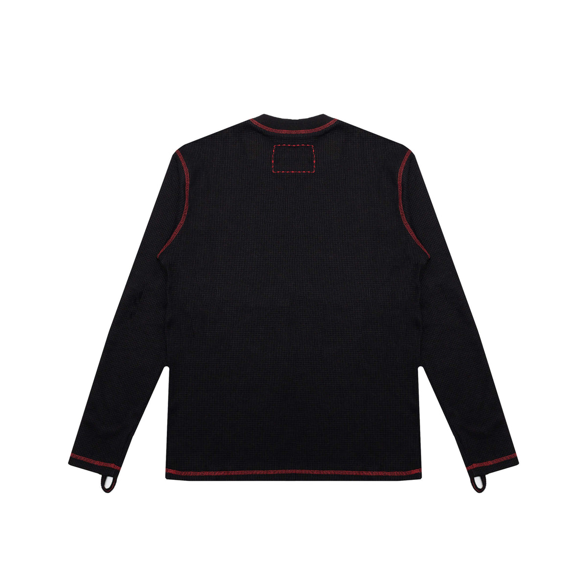Signature Waffle Top - Black/Red