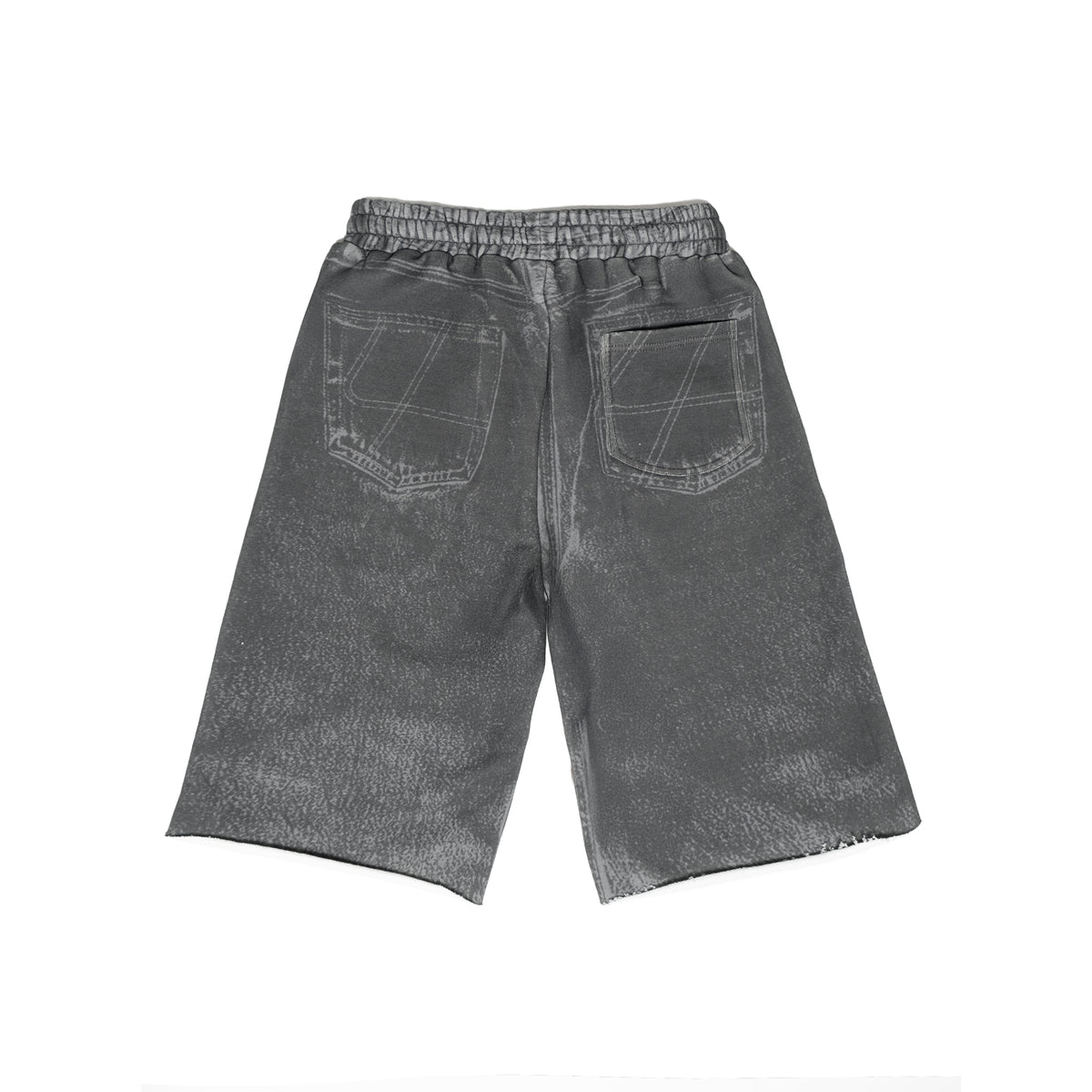 Denim Trompe l'oeil Short