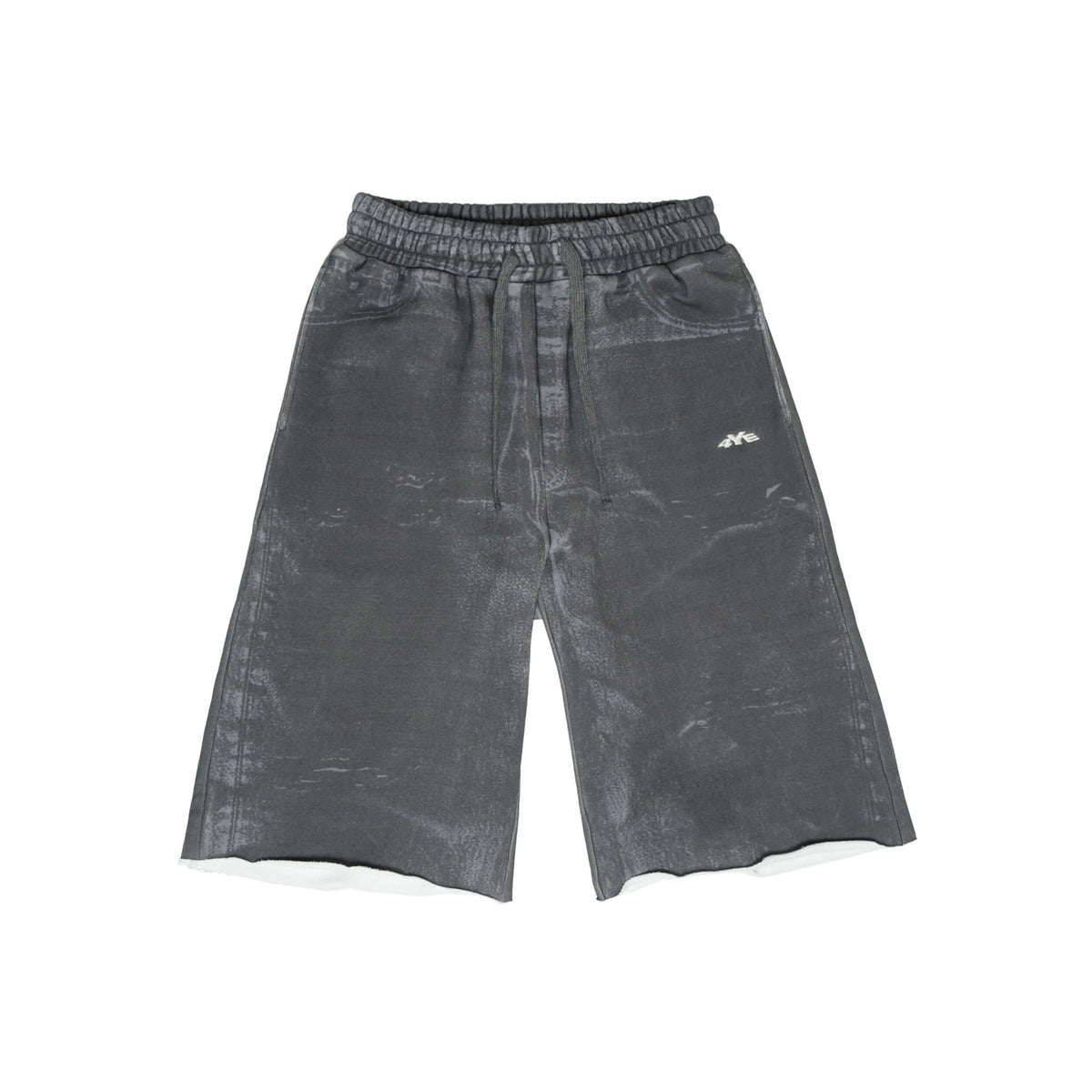 Denim Trompe l'oeil Short