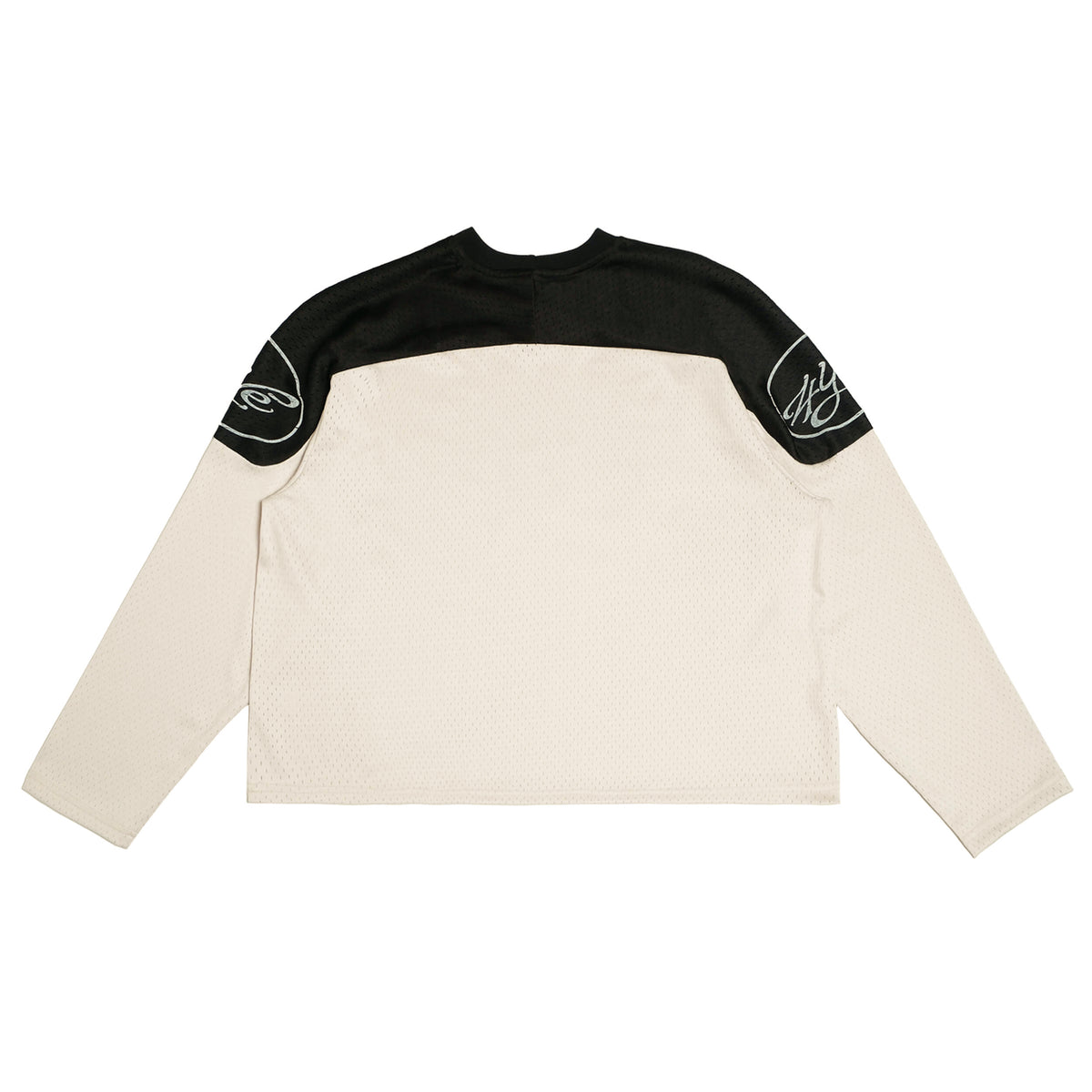 Signature Mesh Jersey - Ivory/Black