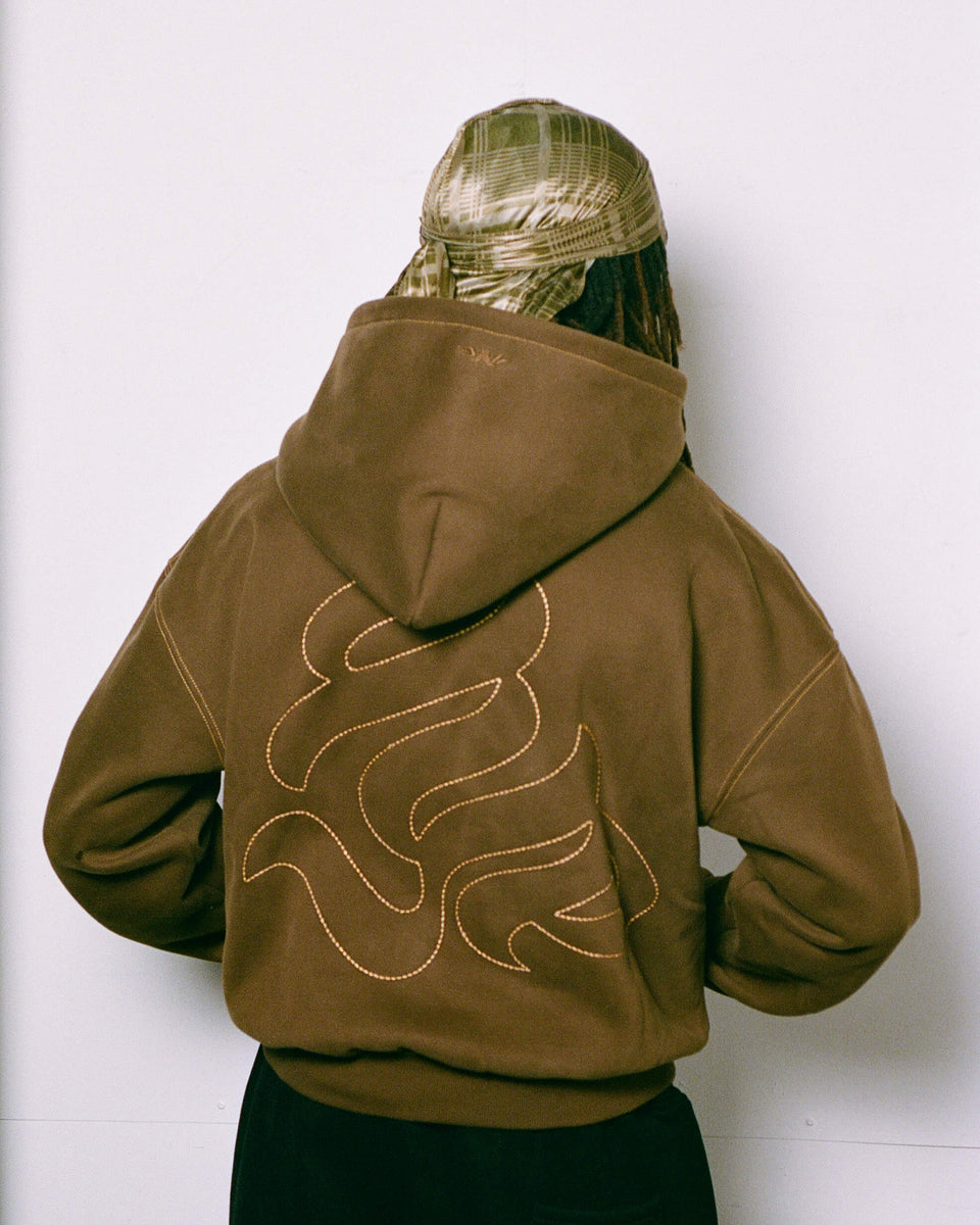 Gear Hoodie - Brown/Gold