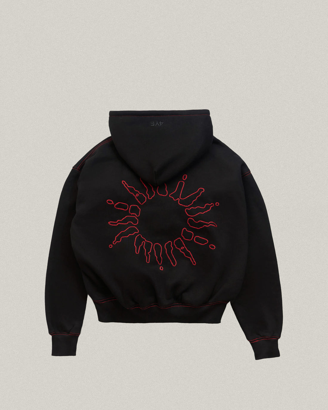 Signature Zip Hoodie - Black/Red
