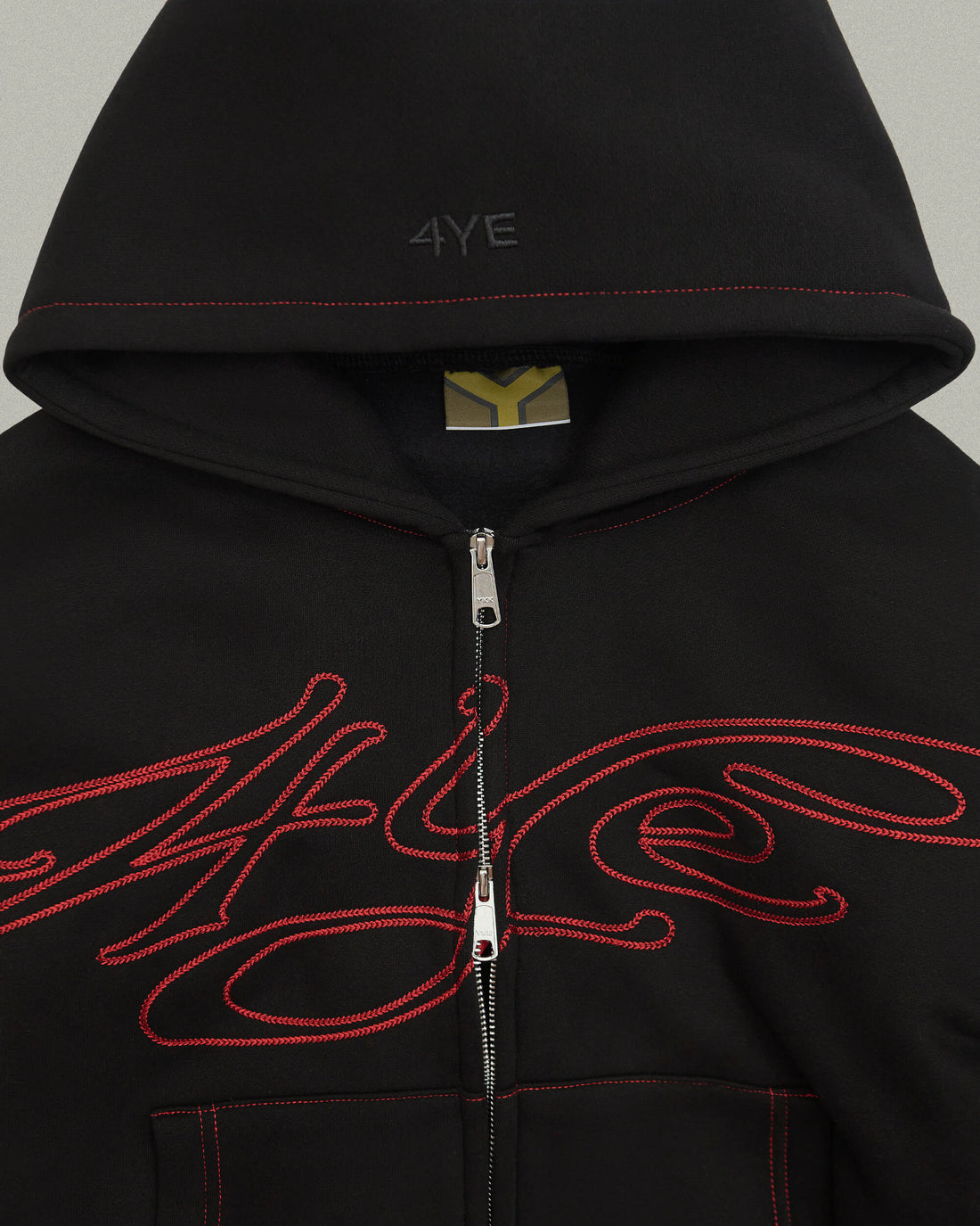Signature Zip Hoodie - Black/Red