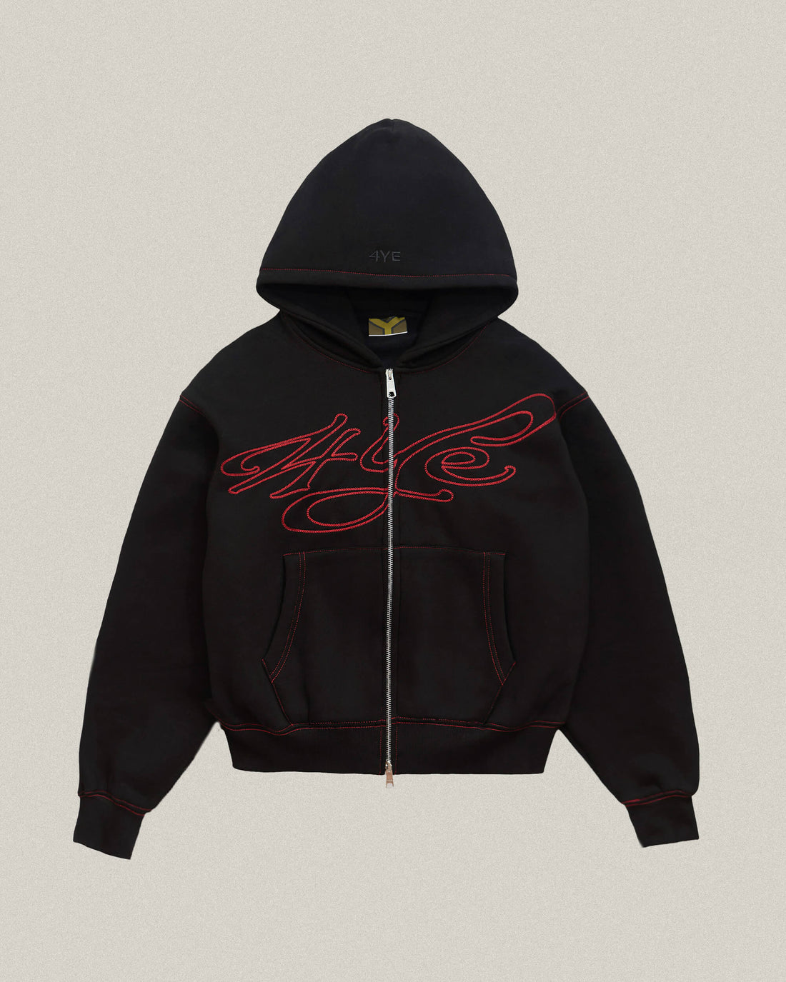 Signature Zip Hoodie - Black/Red