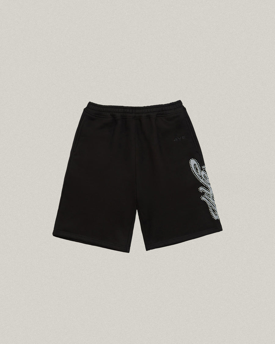 Signature Rhinestone Short - Black