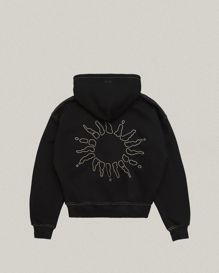 Signature Zip Hoodie - Black/Gold