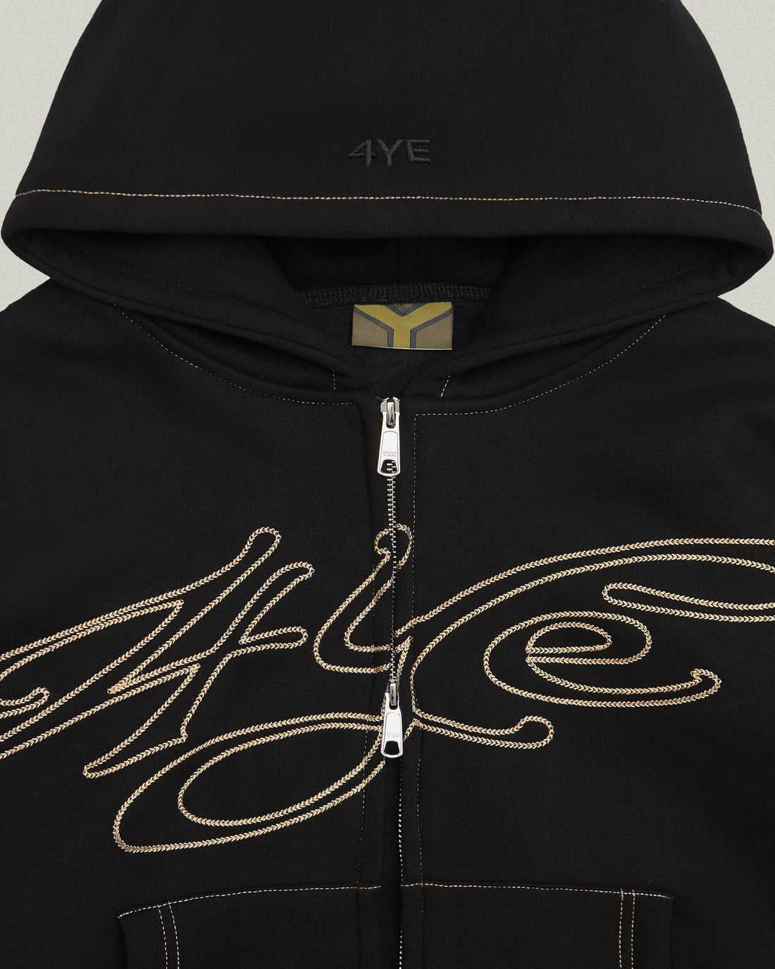 Signature Zip Hoodie - Black/Gold