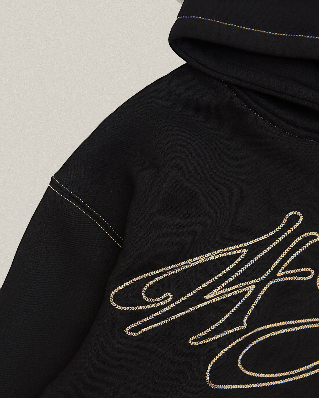 Signature Zip Hoodie - Black/Gold