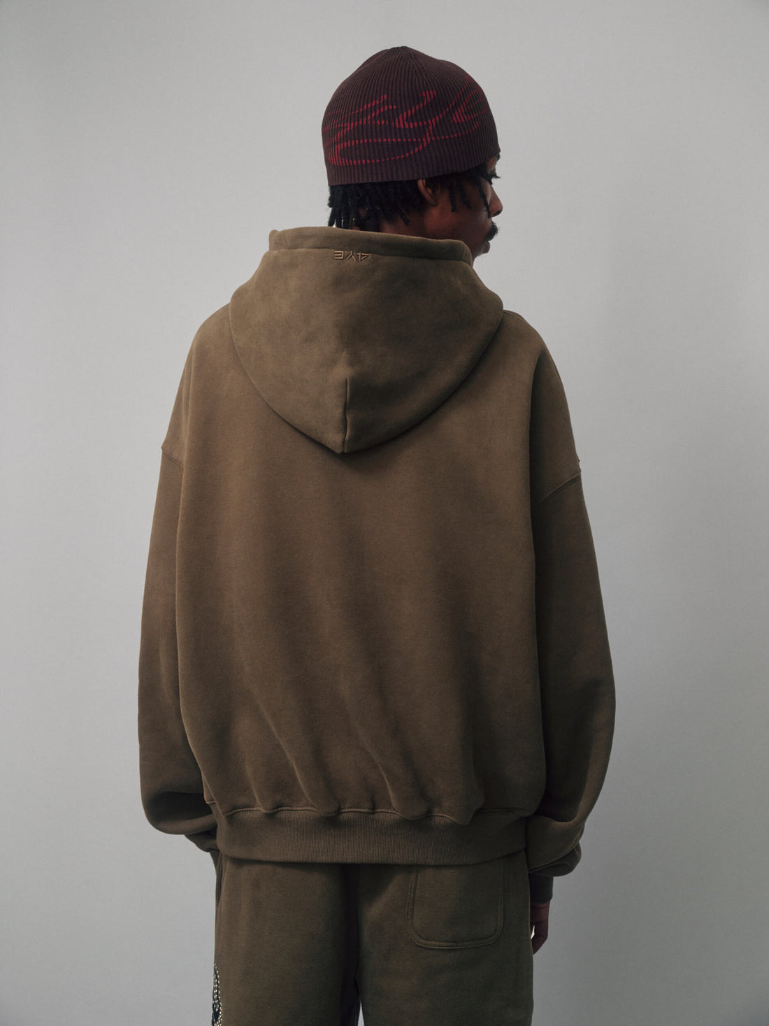 Signature Rhinestone Hoodie - Olive