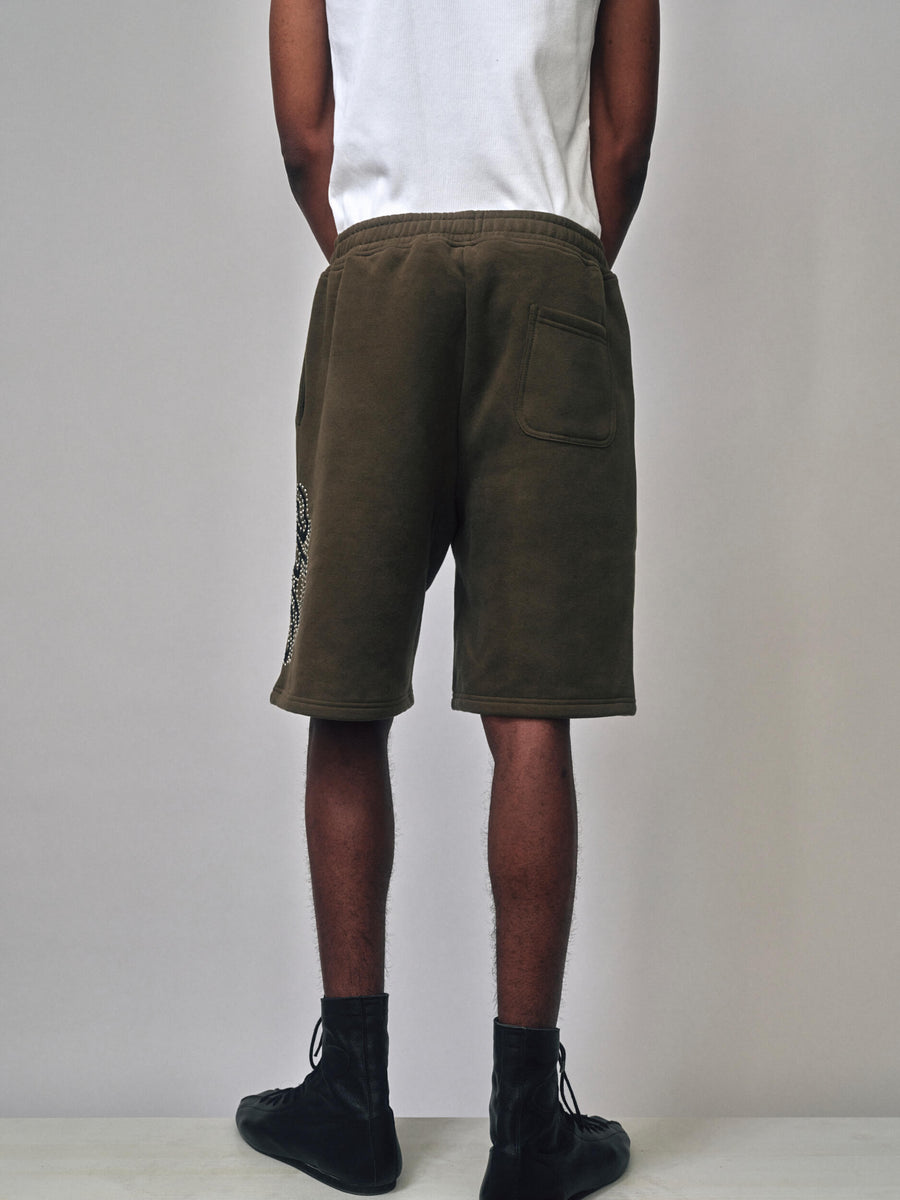 Rhinestone Short - Olive Green (SP26) (PR)