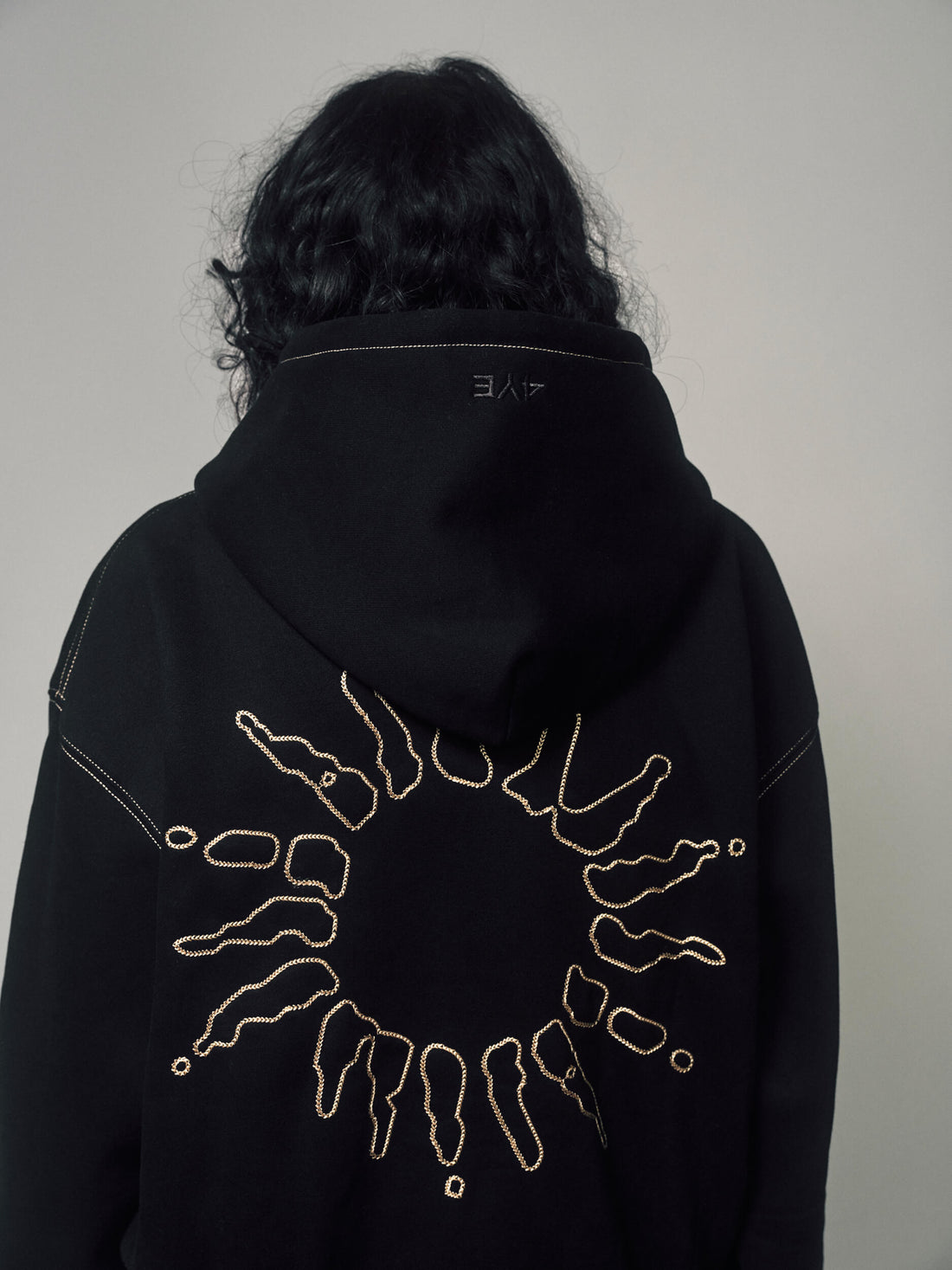Signature Zip Hoodie - Black/Gold