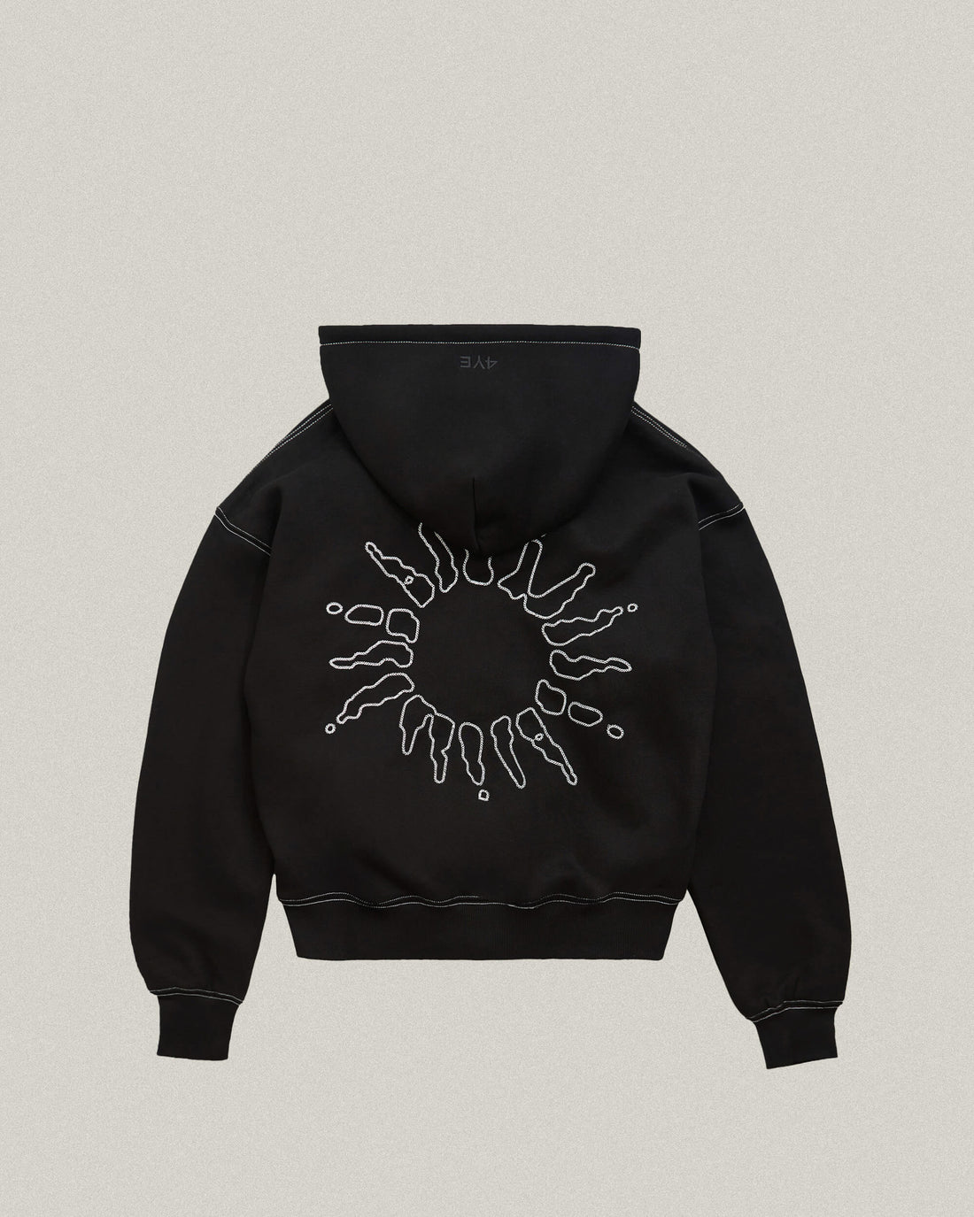 Signature Zip Hoodie - Black/White