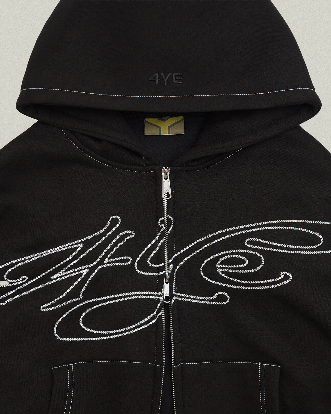 Signature Zip Hoodie - Black/White