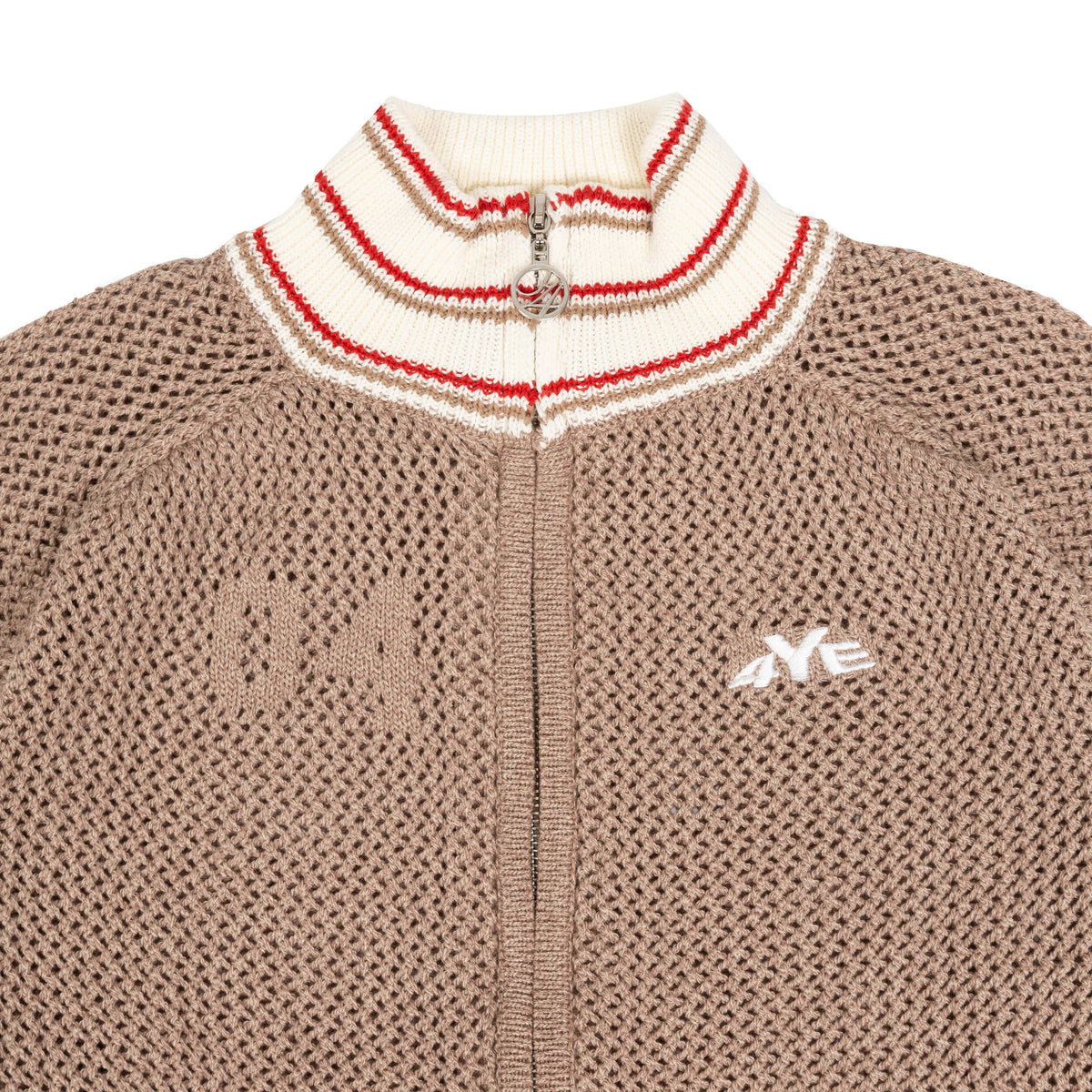 Knit Track Jacket - Tan