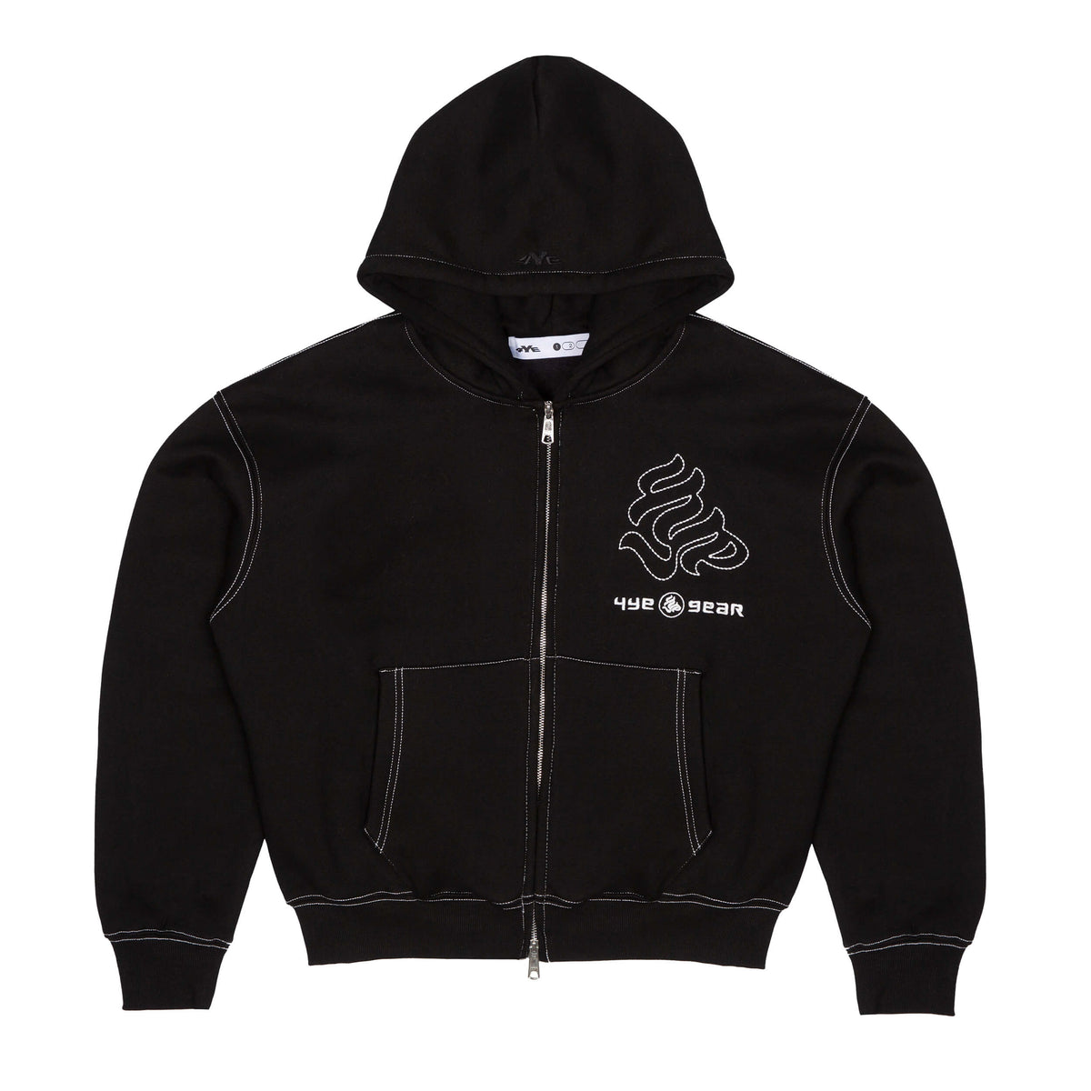 Gear Hoodie - Black/Silver