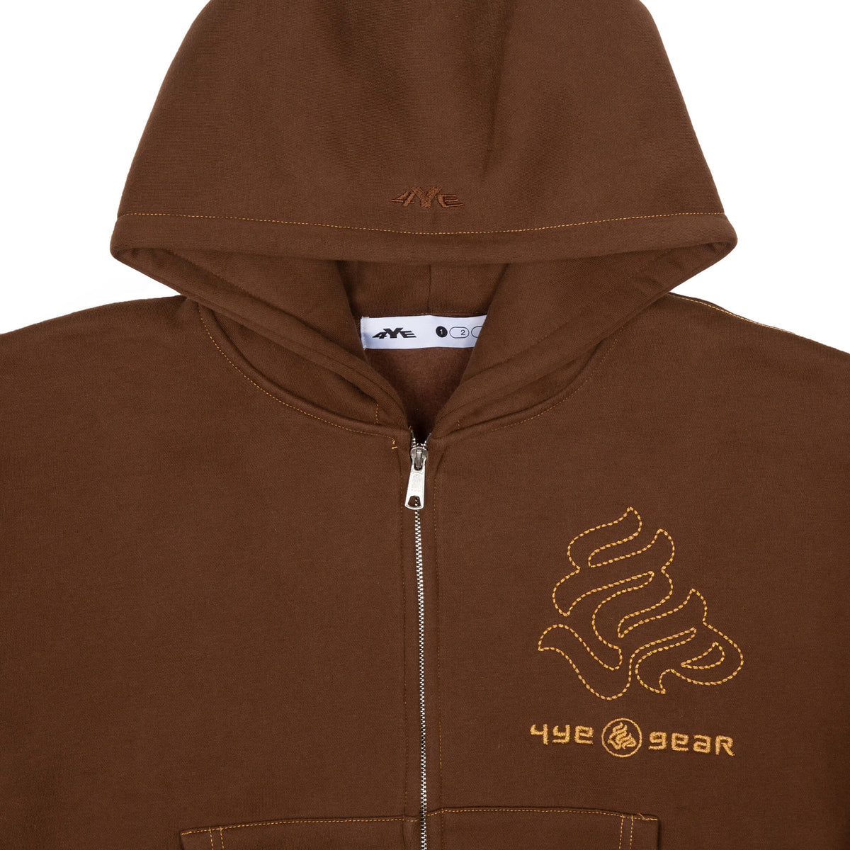 Gear Hoodie - Brown/Gold