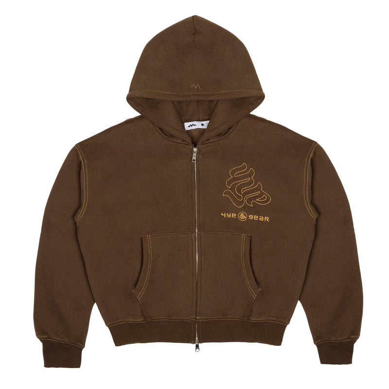 Signature Zip Hoodie - Black/Gold