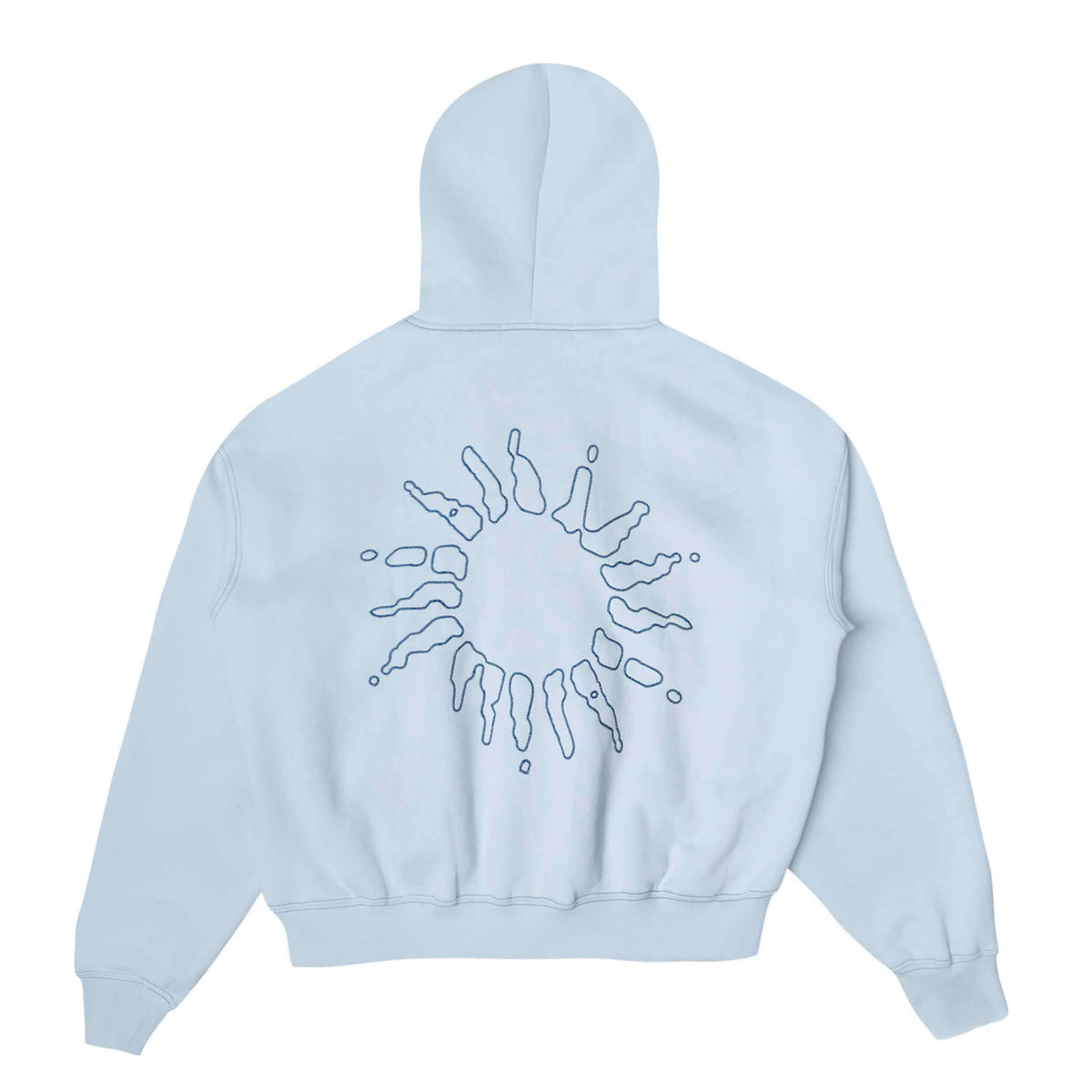 Signature Zip Hoodie - Lt. Blue/Navy (Private Sale)