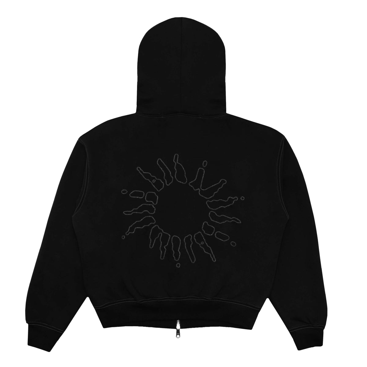 Signature Zip Hoodie - Black/Grey