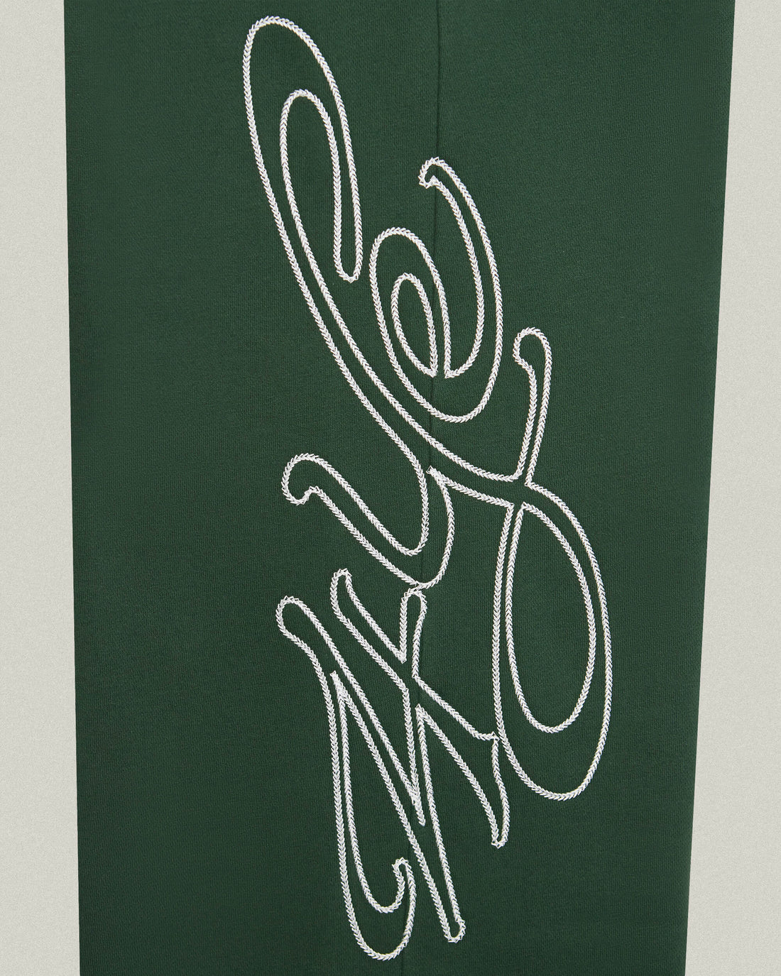 Signature Wide Pant -  Dark Green/White