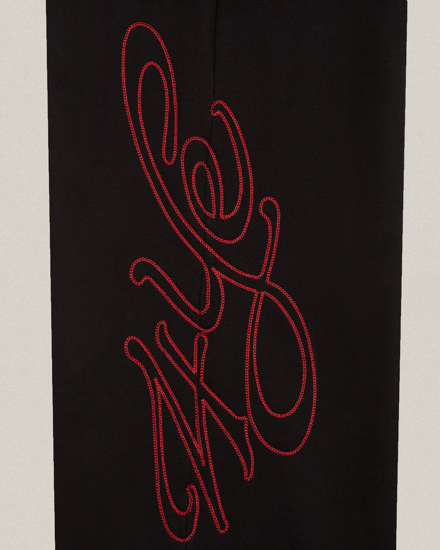 Signature Wide Pant - Black/Red