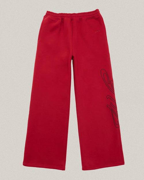 Signature Wide Pant - Red/Black