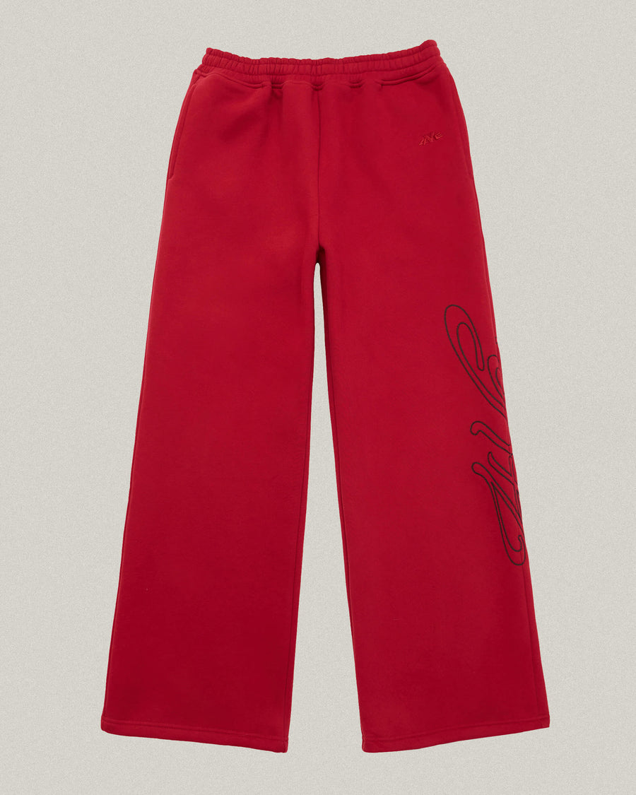 Signature Wide Pant - Red/Black