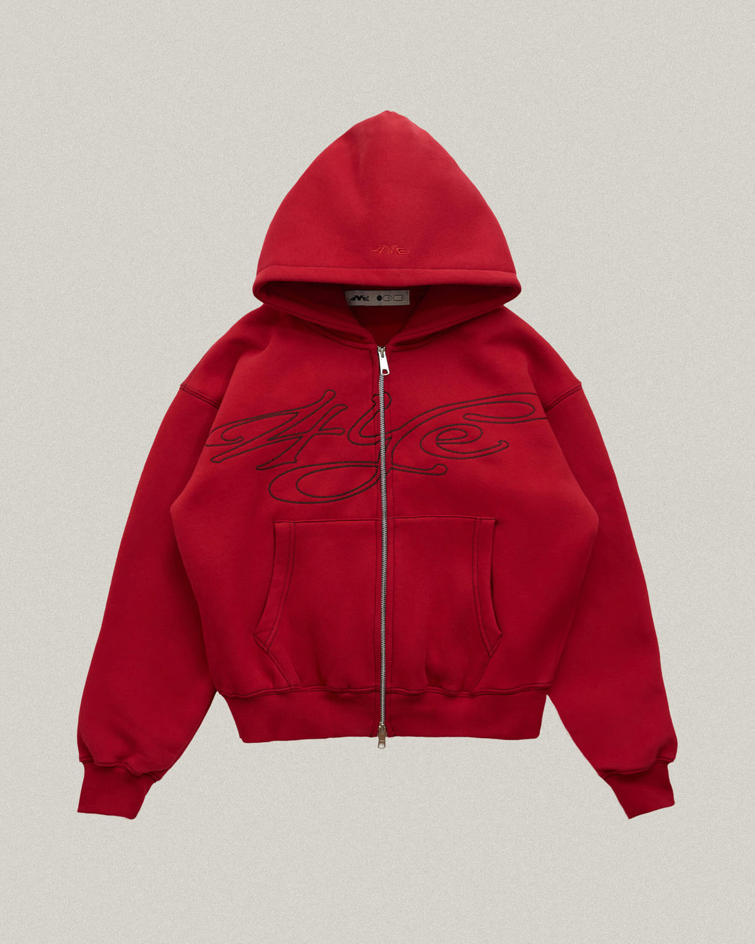 Signature Zip Hoodie - Red/Black