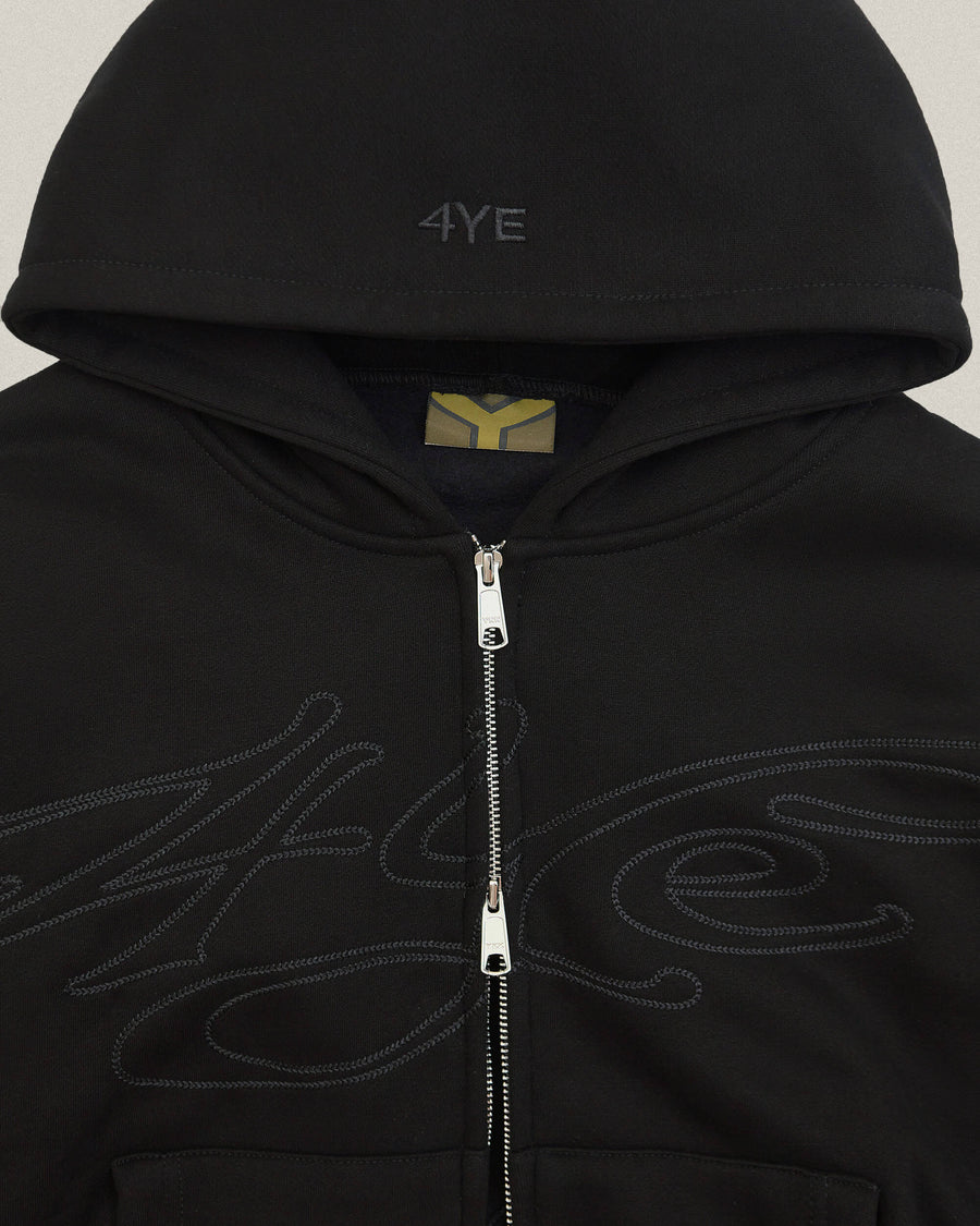 Signature Zip Hoodie - Black/Black