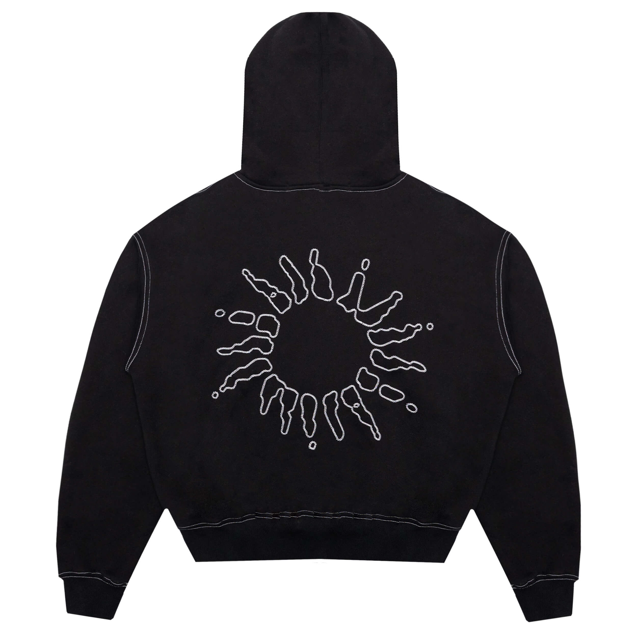 ● wooalong ● Signature hood zip-up MUSINSA | WOOALONG Signature hood zip-up_BLACK