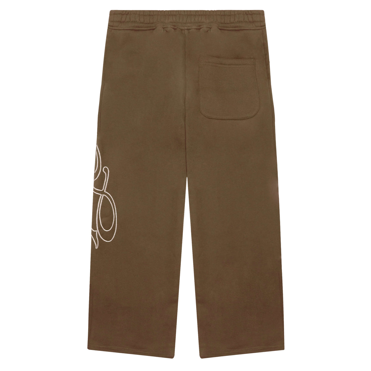 Signature Wide Pant - Brown/Cream