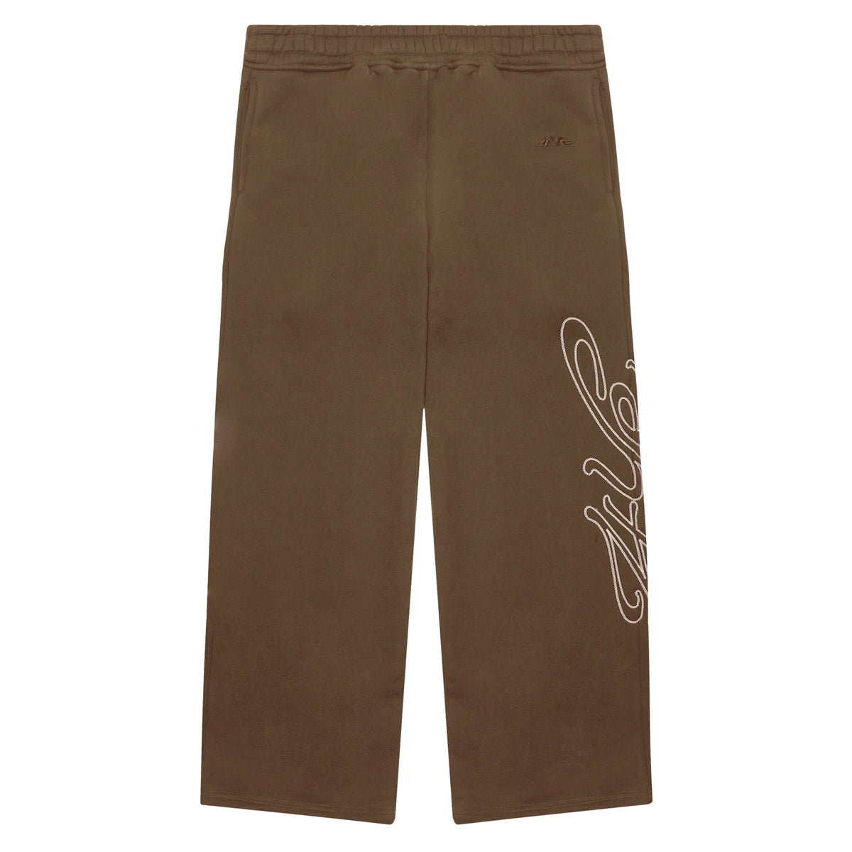 Signature Wide Pant - Brown/Cream