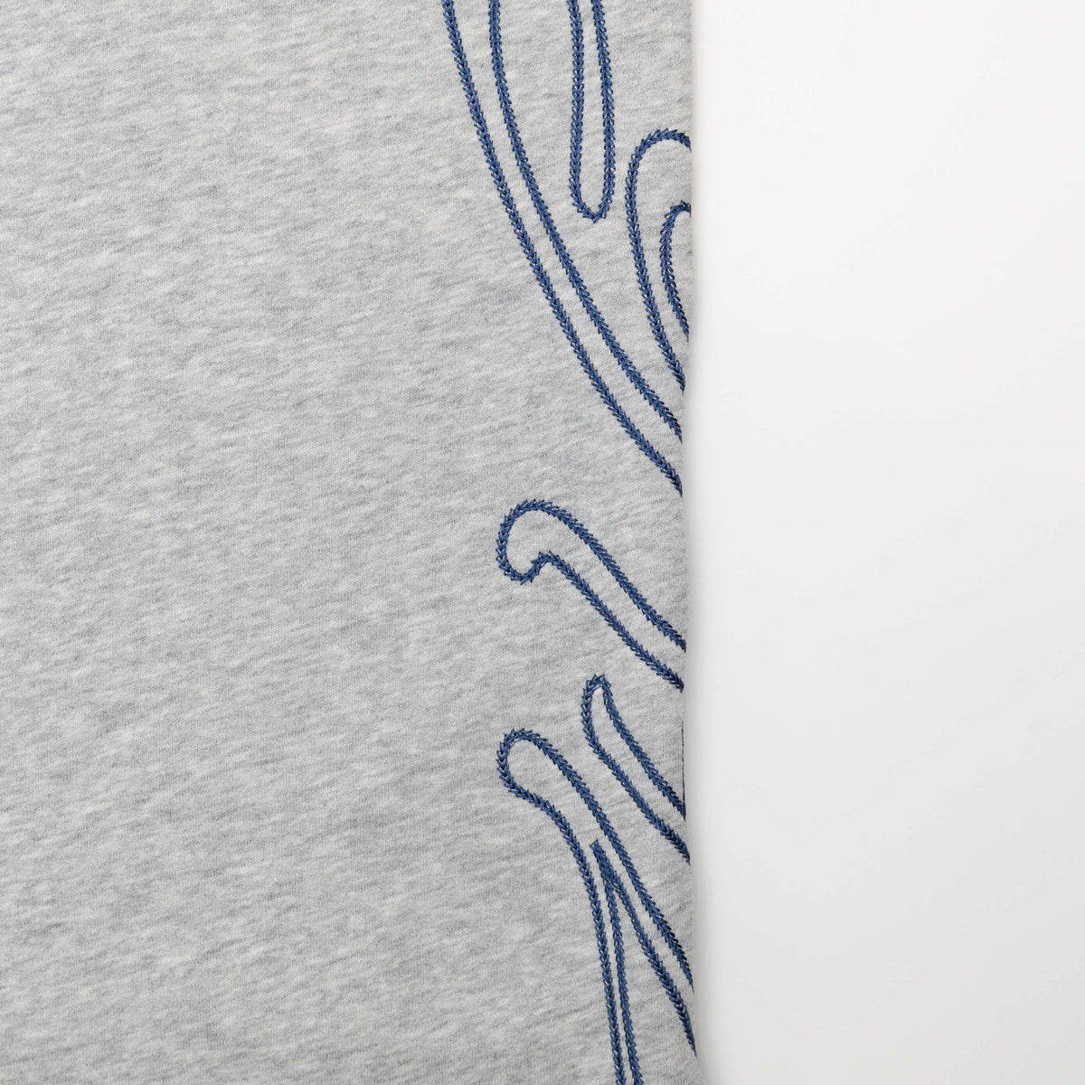 Signature Wide Pant - Lt Heather Grey/Navy